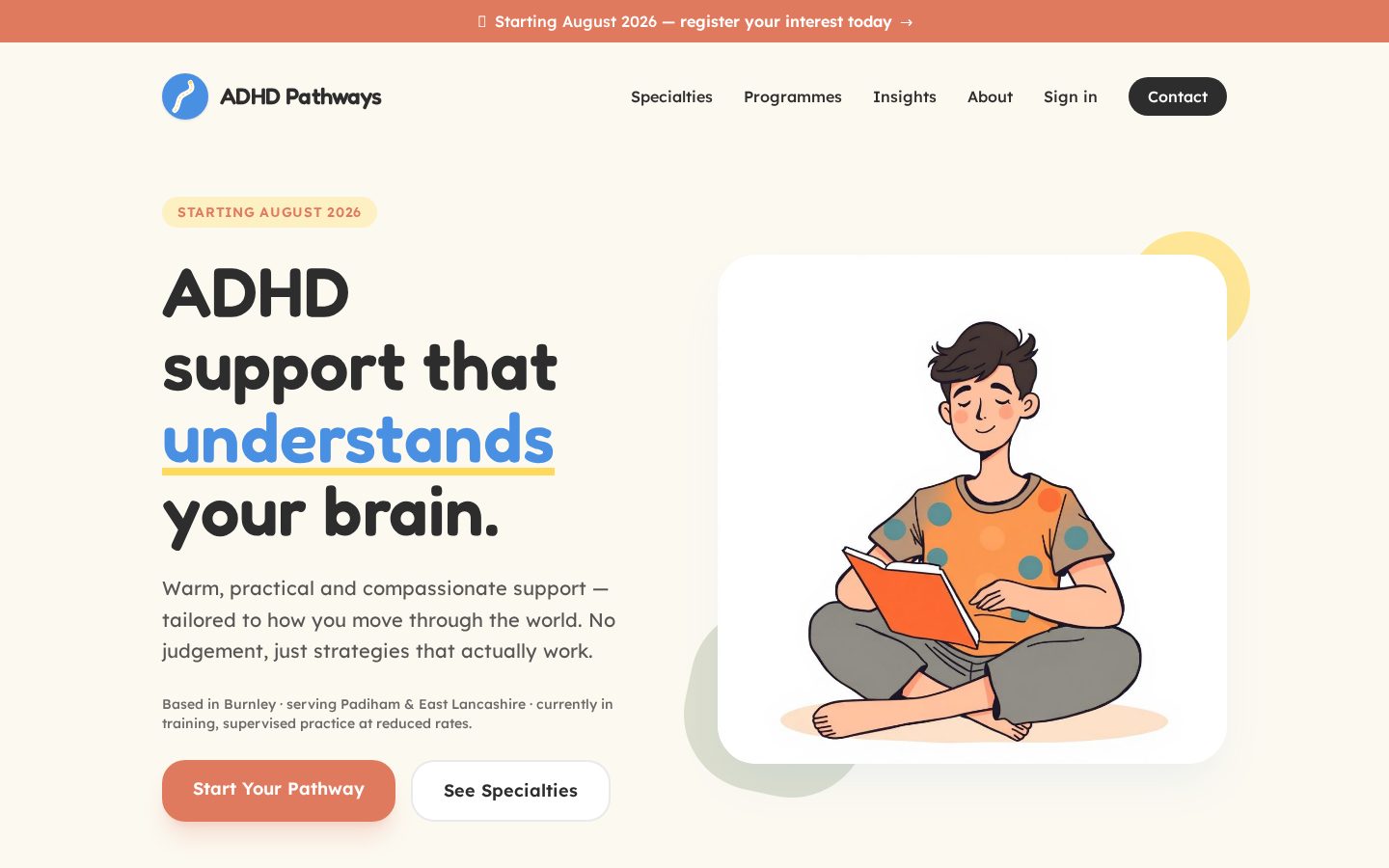 ADHD Pathways screenshot