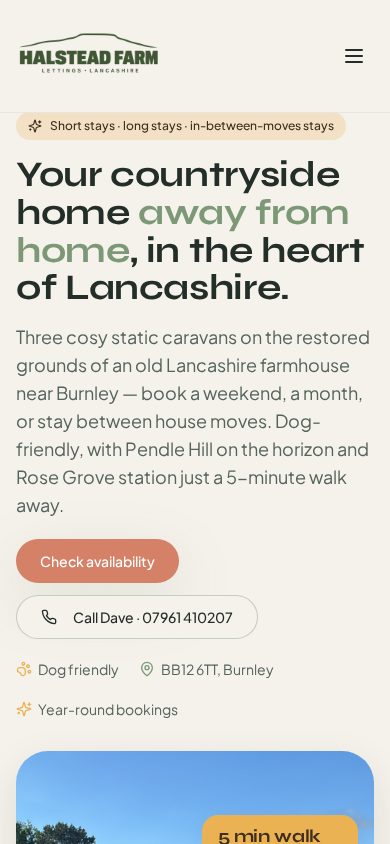 Halstead Lettings on a mobile phone