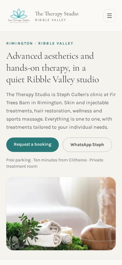The Therapy Studio on a mobile phone