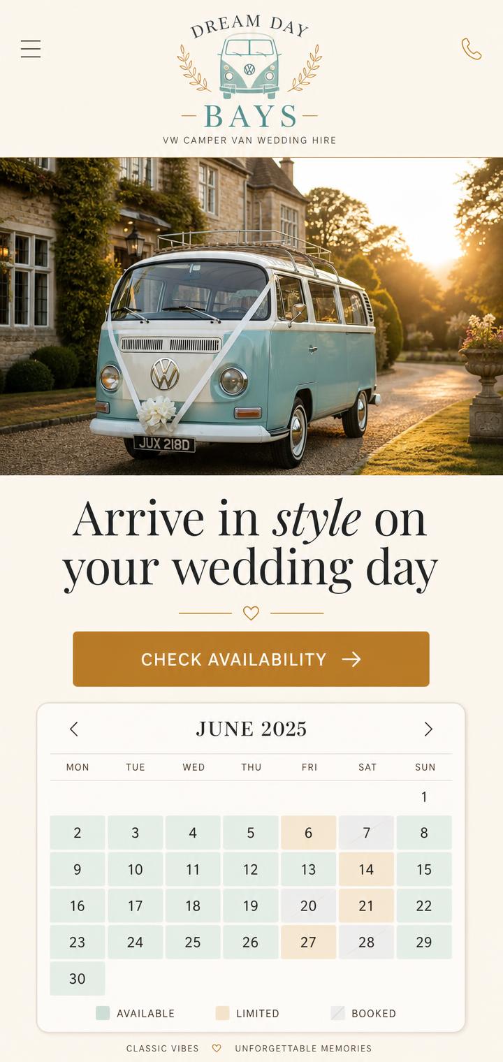 Dream Day Bays on a mobile phone